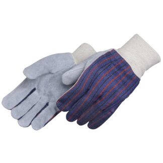 Standard Shoulder Leather With Clute Pattern And Knit Wrist