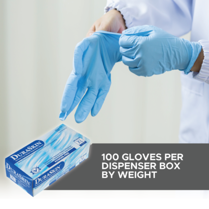 Blue Nitrile Disposable Gloves - Image 2