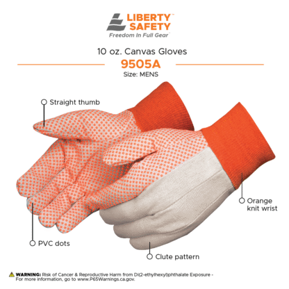 10 oz. Cotton/Poly Canvas with Orange PVC Dots - Image 5