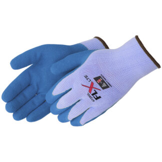 Blue Latex Coated Seamless Gloves