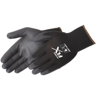 Black Polyurethane Coated Seamless Gloves