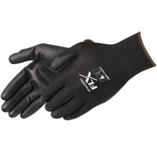 Black Polyurethane Coated Seamless Gloves