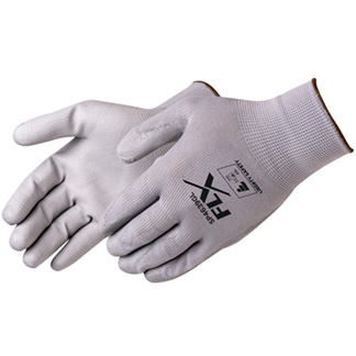 Gray Polyurethane Coated Seamless Gloves