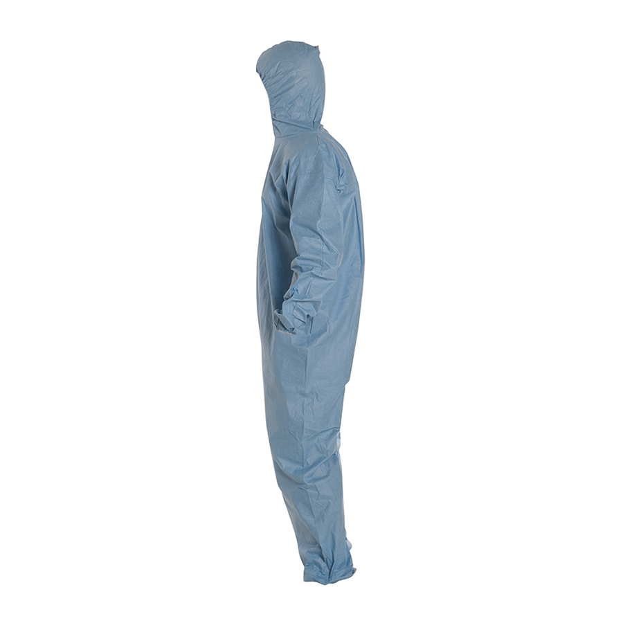Coveralls With Attached Hood Elastic Wrists & Ankles - Image 3