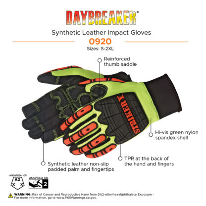 Synthetic Leather Impact Gloves - Image 6