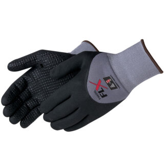 15 Black Microfoam Nitrile 3/4 Coated Seamless Gloves