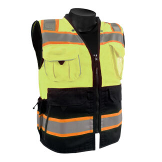 Class 2 Surveyor Vest With Black Bottom