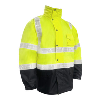 Class 3 Waterproof Rain Jacket With Black Bottom