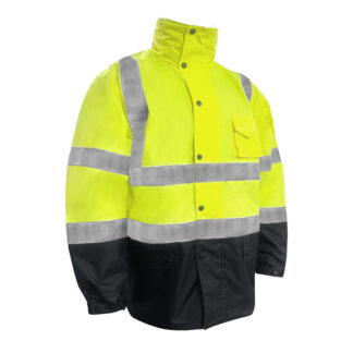 Class 3 Waterproof Rain Jacket With Black Bottom