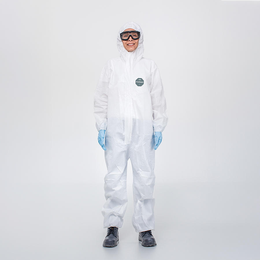 Coveralls With Attached Hood Elastic Wrists & Ankles - Image 4