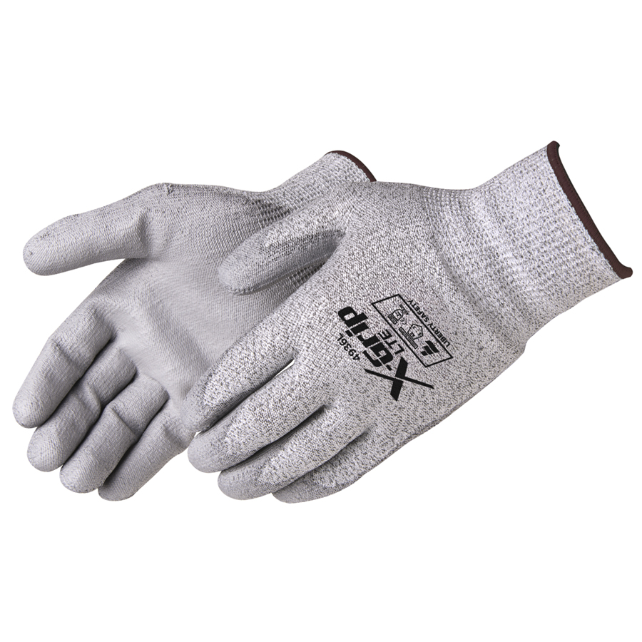 ANSI A2 Gray Polyurethane Cut Resistant Gloves