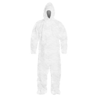 Light Weight Coverall With Attached Hood, Elastic Wrists & Ankles