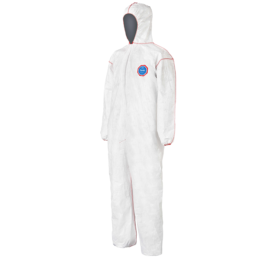 Coveralls With Attached Hood Elastic Wrists & Ankles - Image 5