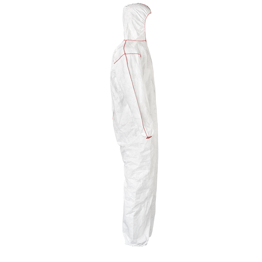 Coveralls With Attached Hood Elastic Wrists & Ankles - Image 2