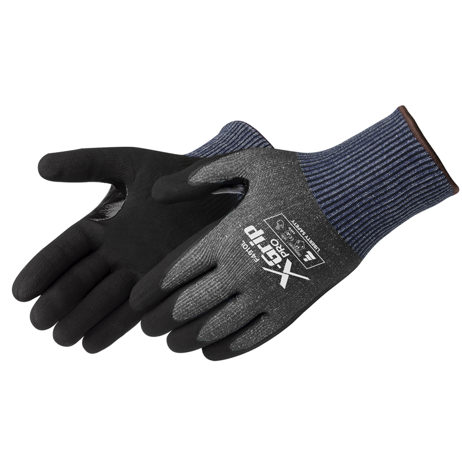 ANSI A4 Black Micro Foam Nitrile Cut Resistant Gloves