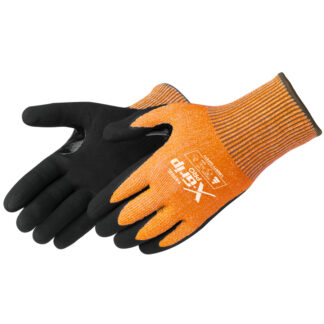 ANSI A8 Black Sandy Foam Nitrile Cut Resistant Gloves