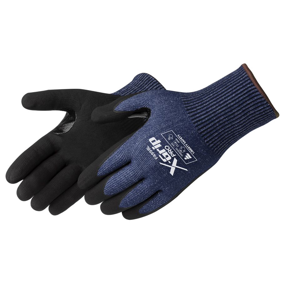 ANSI A9 Black Sandy Foam Nitrile Cut Resistant Gloves