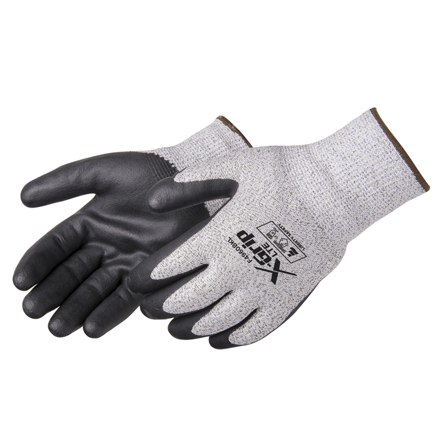 ANSI A6 Black Foam Nitrile Cut Resistant Gloves
