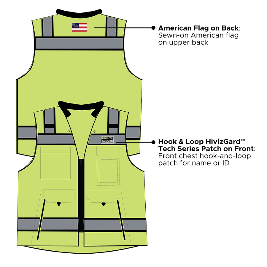 Class 2 Mesh Surveyor Vest - Image 3