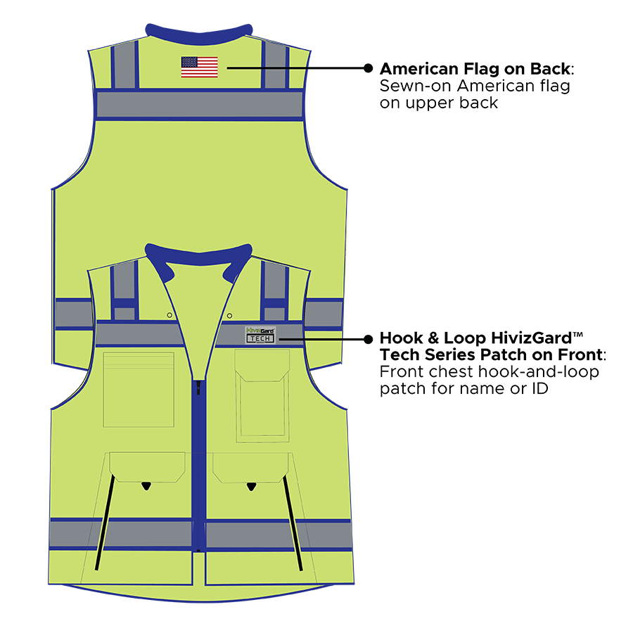 Class 2 Mesh Surveyor Vest - Image 3